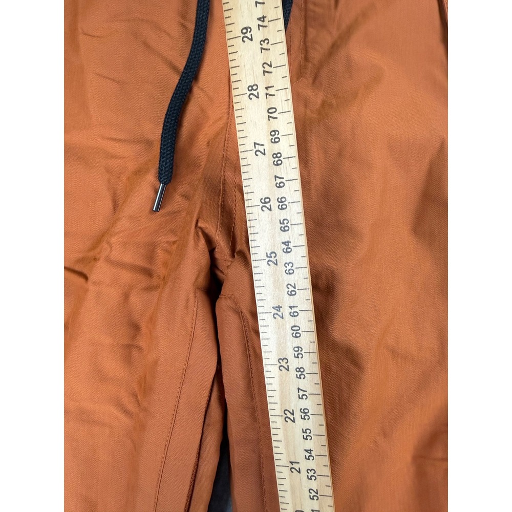 Rodeo White Series Plus Snow Pants Mens Small Orange Brown Waterproof Cargo Ski - Picture 2 of 6
